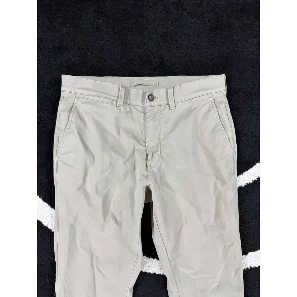 Duck Head Pants Mens 32x32 Khaki Chino Hiking Tan Cotton Causal Outdoor Stretch